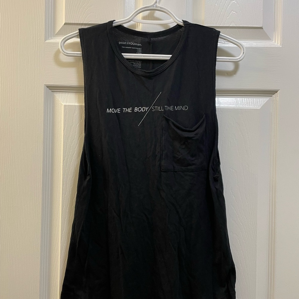 Good hYOUman Black Sleeveless Top
